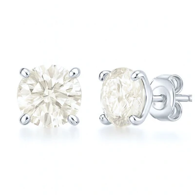 Foto Brinco Moissanite 10MM 4CT em Prata 925