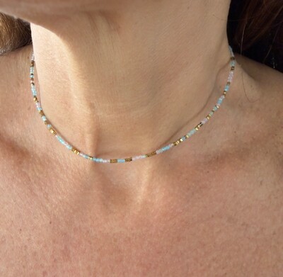 Foto Colar com Pedras Naturais Colors