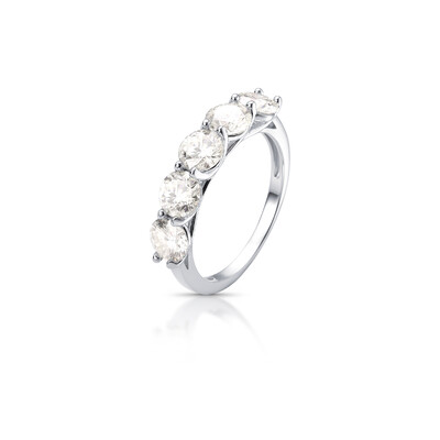 Foto 1/2 Aliança Moissanite 5MM 0,5CT em Prata 925