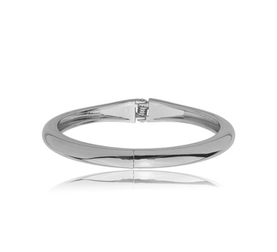 Foto Bracelete 1/2 Cana Grosso em Ródio