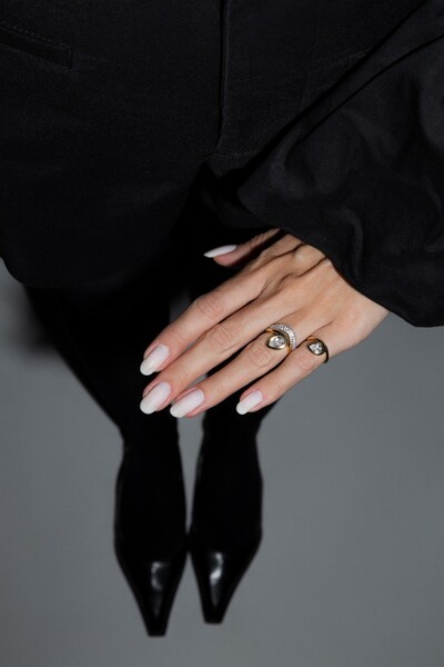 FotoAnel Gota em Dourado