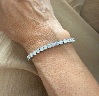 Foto Pulseira Riviera com Zircônias em Ródio