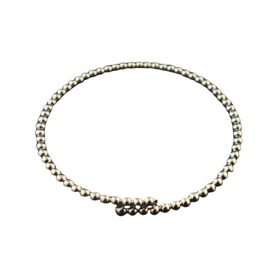 FotoBracelete de Bolinhas 2,5MM em Ródio