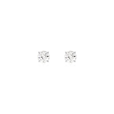 Foto Brinco 3MM 0,20CT Solitário Moissanite em Prata 925
