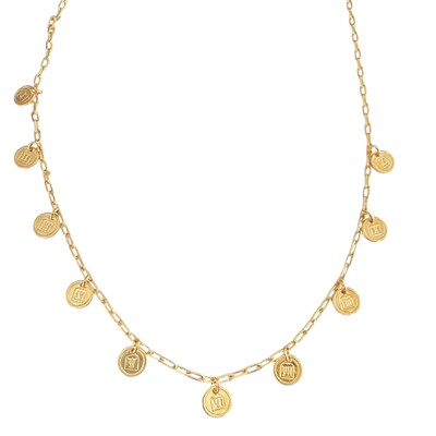 Foto Colar Elos Cartier com Medalhinhas Penduradas em Dourado