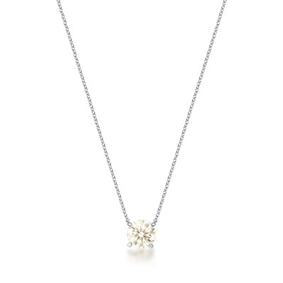 Foto Colar Solitário Moissanite 8,0 mm 2ct em Prata 925