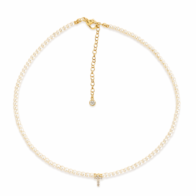 Foto Colar Perolinhas com Letra