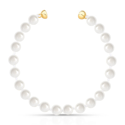 Foto Pulseira Perolinhas Shell com Fecho Imã em Dourado