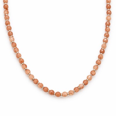 Foto Colar Quartzo com Entremeio em Dourado