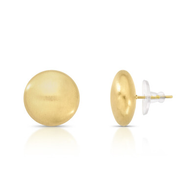 Foto Brinco Redondo Escovado Steel Ship em Dourado