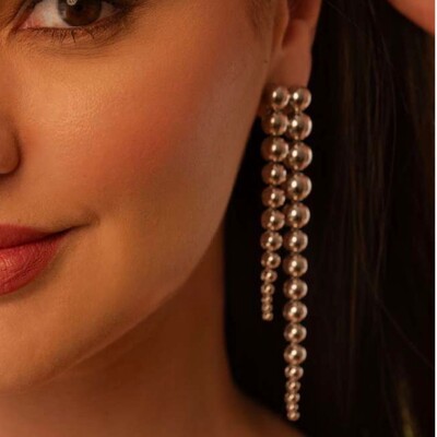 FotoBrinco Longo Balls em Ródio