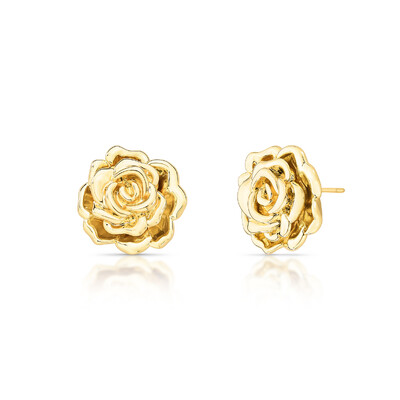 Foto Brinco Flor em Dourado