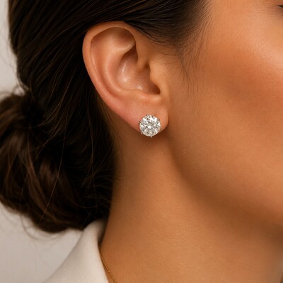 FotoBrinco Moissanite Solitário 11CM em Prata 925