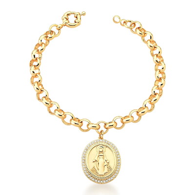 Foto Pulseira Nossa Senhora das Graças em Dourado