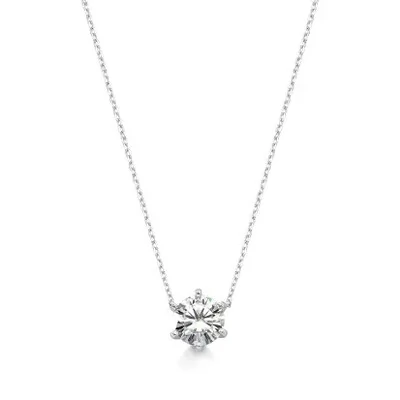Foto Colar Pto de Luz Moissanite 10MM 4CT em Prata 925