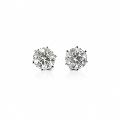 Foto Brinco Moissanite Solitário 11CM em Prata 925