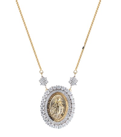 Foto Colar Moissanite N Sra das Graças 2MM 0,3CT em Prata 925