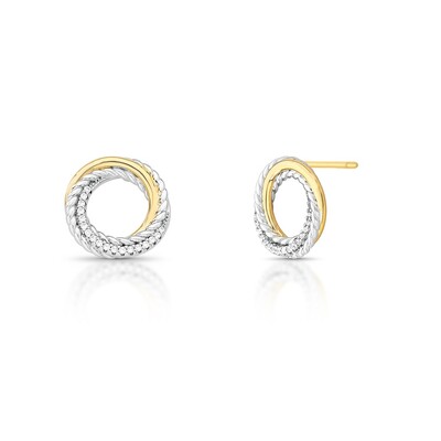 Foto Brinco Redondo Torcido e Cravejado em Ródio