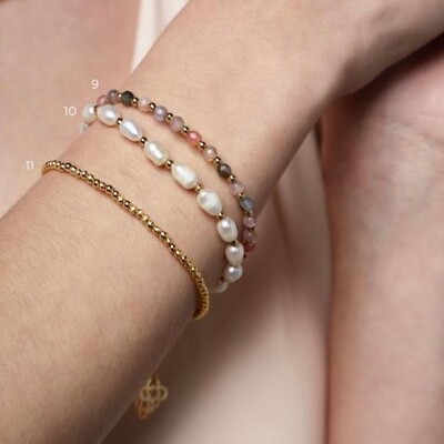 FotoPulseira Mini Bolinhas em Dourado