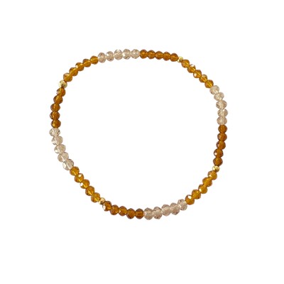 Foto Pulseira Cristal Silicone 3 Tons Marrons