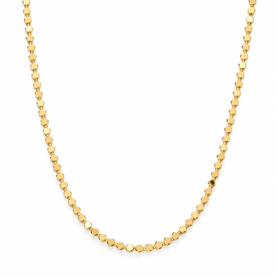 Foto Colar Longo Chapinha M em Dourado