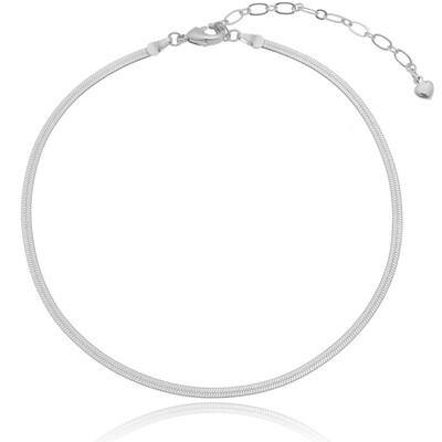 Foto Colar Fita Fina em Ródio