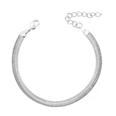 Foto Pulseira Rabo de Rato em Ródio