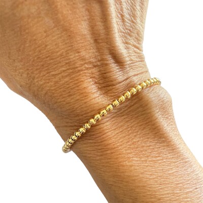 FotoBracelete Bolinhas em Dourado