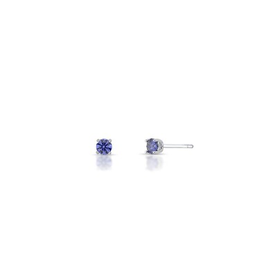 Foto Brinco Solitário 0,3MM Tanzanita em Prata 925