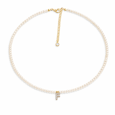 Foto Colar Perolinhas com Letra