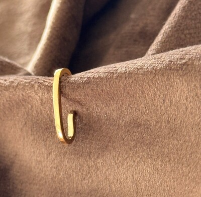 Foto Piercing Earhook Liso em Dourado