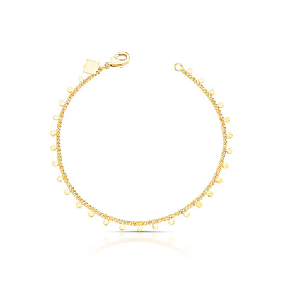 Foto Pulseira Medalhinhas em Dourado