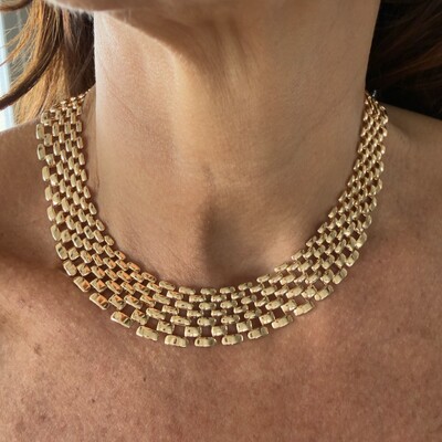 FotoColar Esteira 5 Fileiras em Dourado