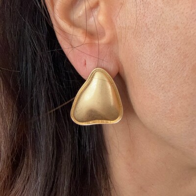 FotoBrinco Triângulo Fosco em Dourado