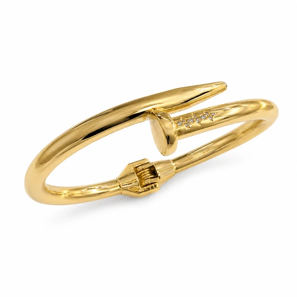 Bracelete Prego Grosso e Liso