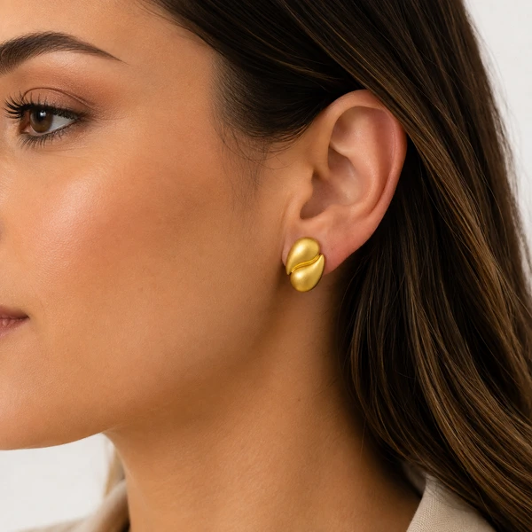 Brinco Dourado Fosco