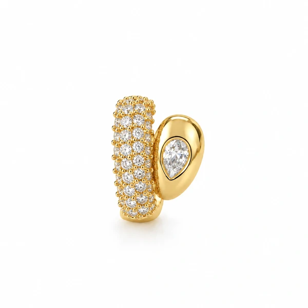 Piercing Fake Cravejado com Gota
