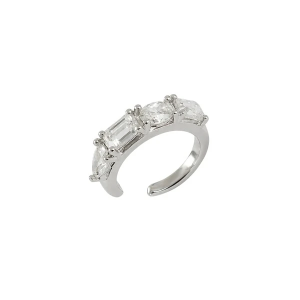 Piercing Fake Moissanite 1 CT em Prata 925 com Certificação GRA