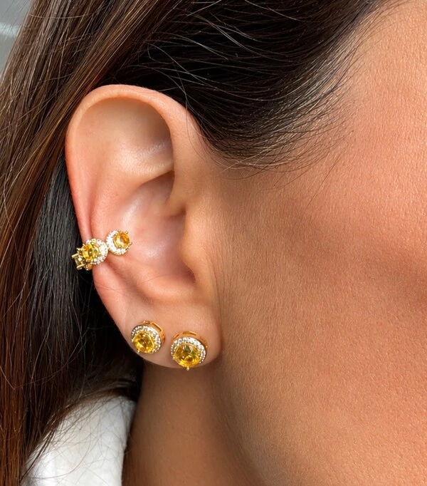 Trio Brincos e Piercing