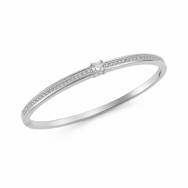 Bracelete Moissanite e Zircônias