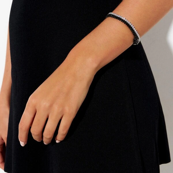 Pulseira Riviera com Zircônias 2MM em Prata 925