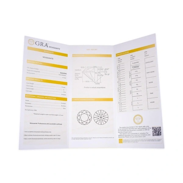 Anel Moissanite com 3 Pedras 1,6CT em Prata 925