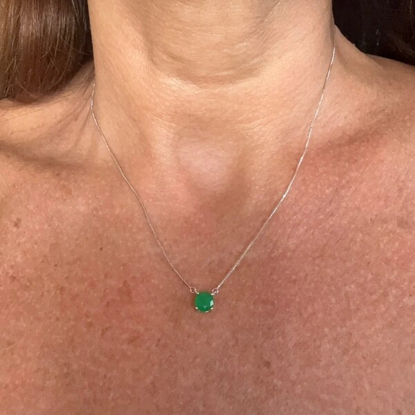 Colar Ponto de Luz 6MM em Ródio