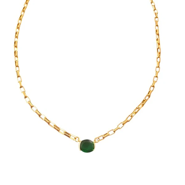 Colar Cartier com Pingente Esmeralda Fusion em Dourado
