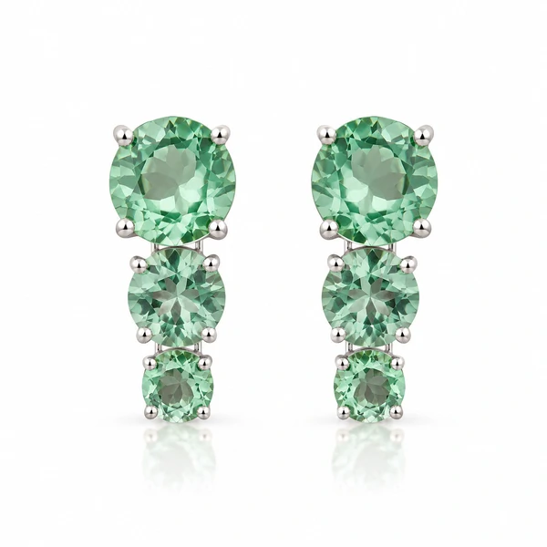 Brinco Earcuff Acqua em Rodio