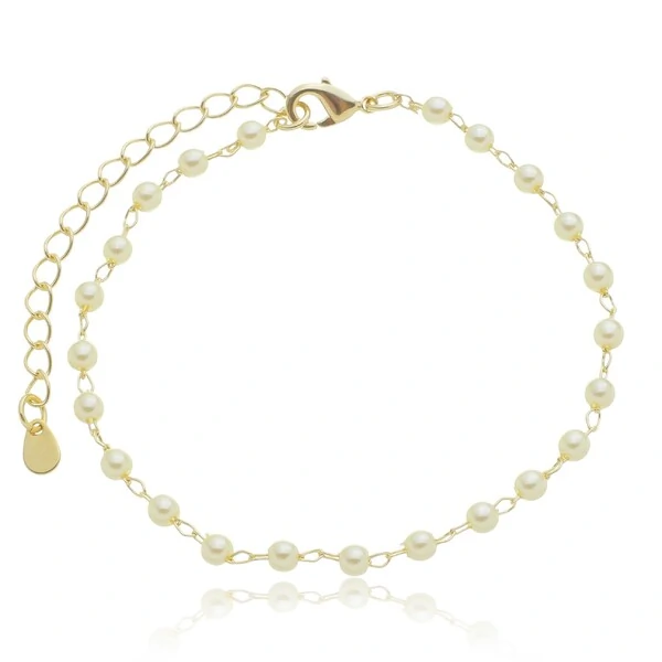 Pulseira Perolinhas em Dourado