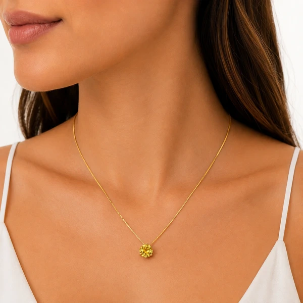 Colar Pto de Luz 10MM Dourado