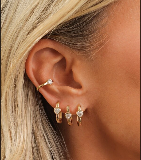 Piercing Fake Moissanite 4MM 0,3CT na Prata 925