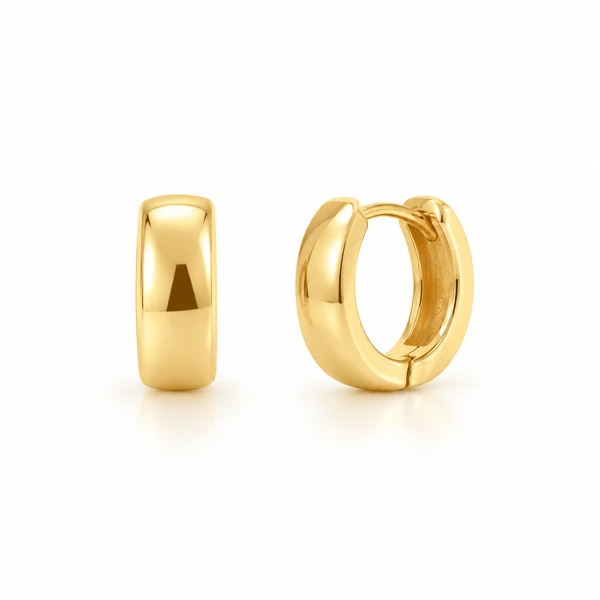 Brinco Argolinha Lisa em Dourado