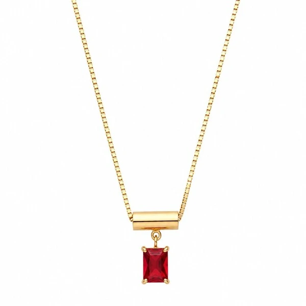 Colar com Pingente Canda em Dourado
